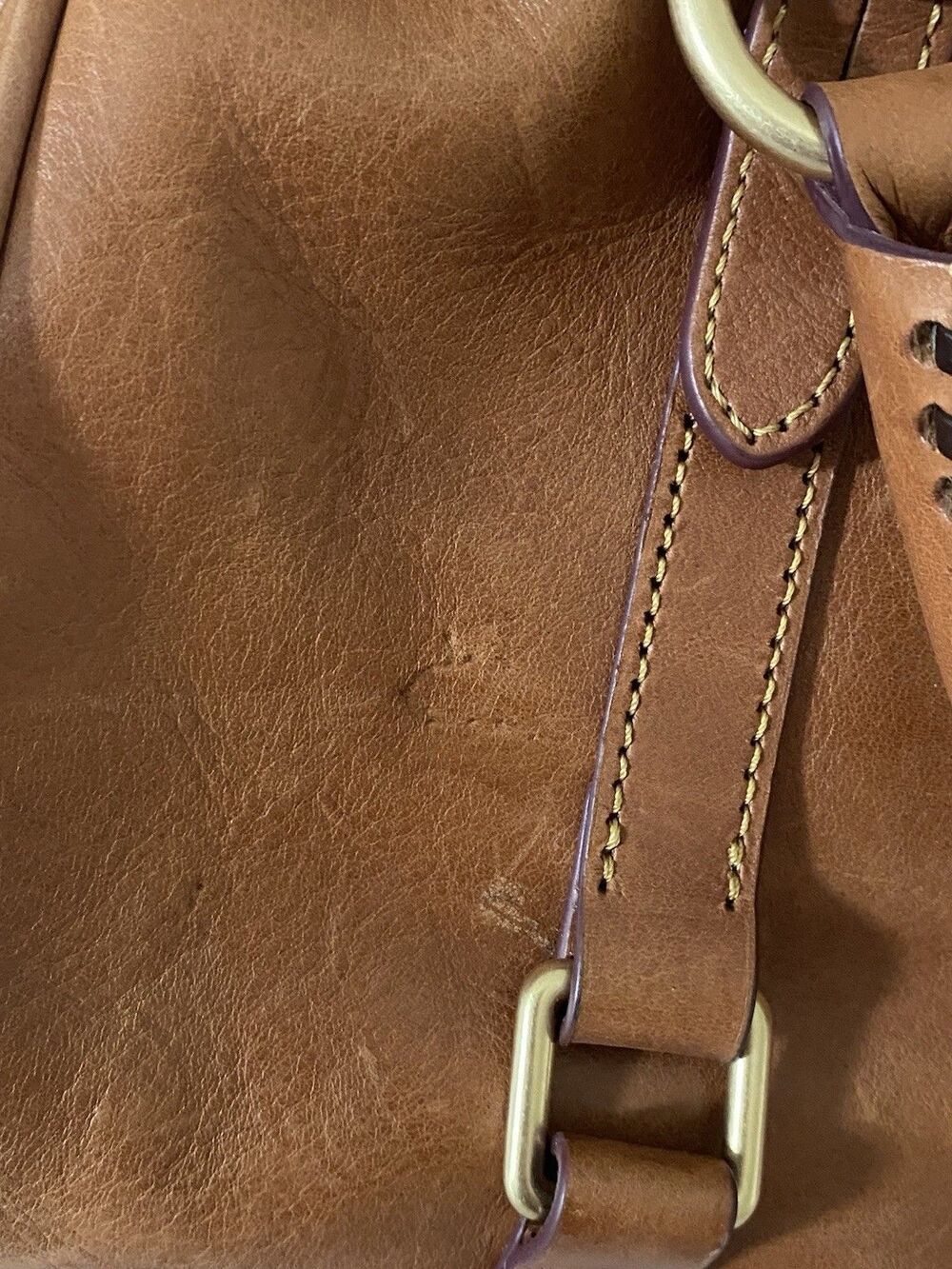 Dooney & Bourke Large Natural Florentine Satchel - Picture 6 of 9